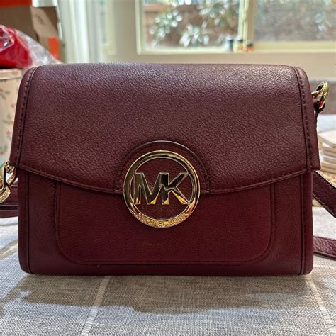 michael kors burgundy crossbody purse|burgundy Michael Kors Crossbody.